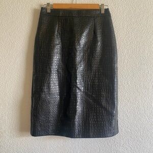 Modcloth Black Textured Skirt